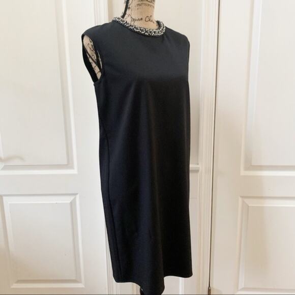 Magaschoni Collection Black Sheath Dress Size 8 - Picture 8 of 16